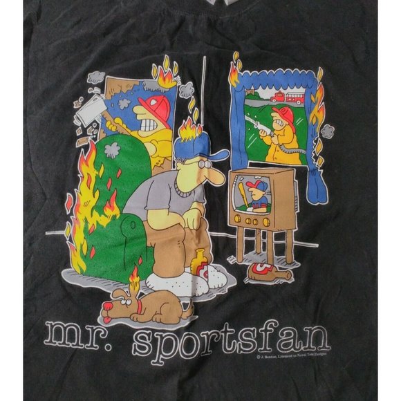 Vintage 90s NOVEL TEEZ t-shirt Mr. Sportsman Size XL - Picture 6 of 6